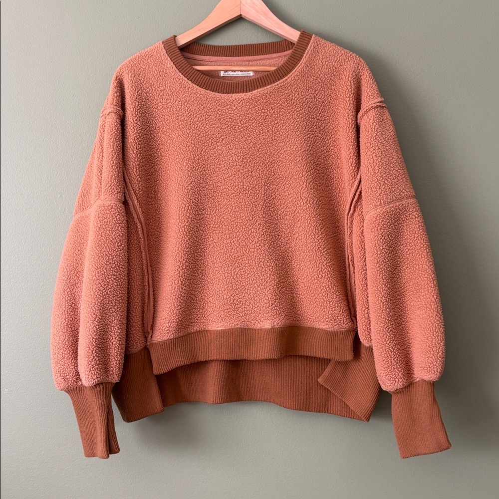 FP We The Free Cozy Camden Sweater Brown Oversized Sz XS - Picture 3 of 9